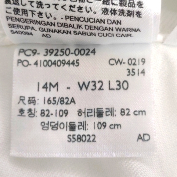 Levi Strauss white denim straight leg jeans, size 14 - Picture 6 of 10